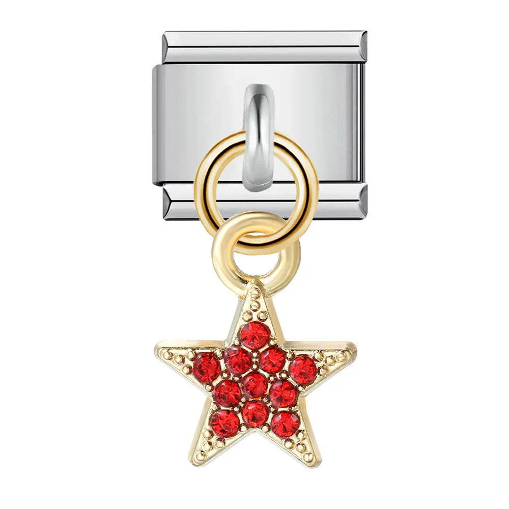 Red Glittered Star