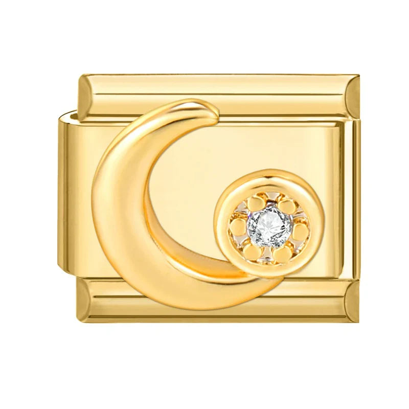 Gold Moon With A Star