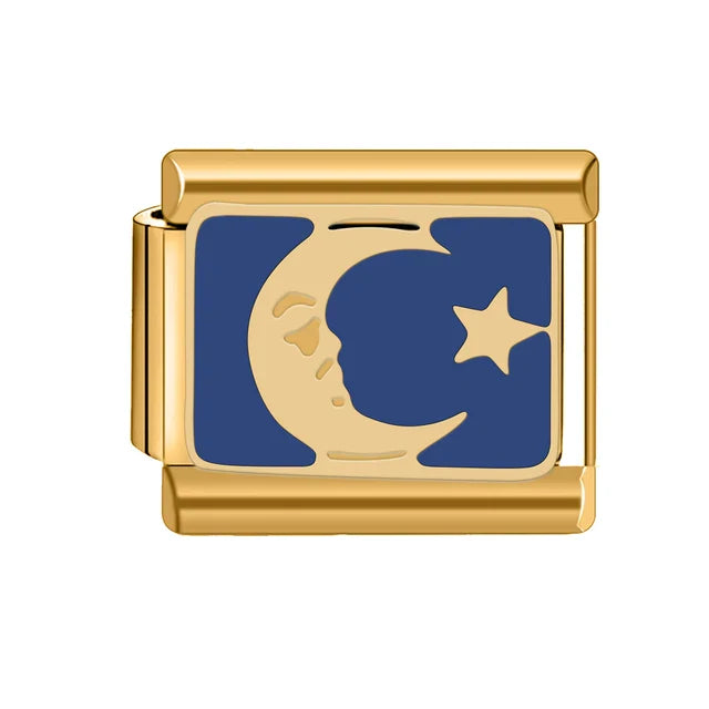 Gold Moon With A Star