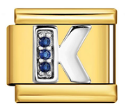 LETTER K ON GOLD